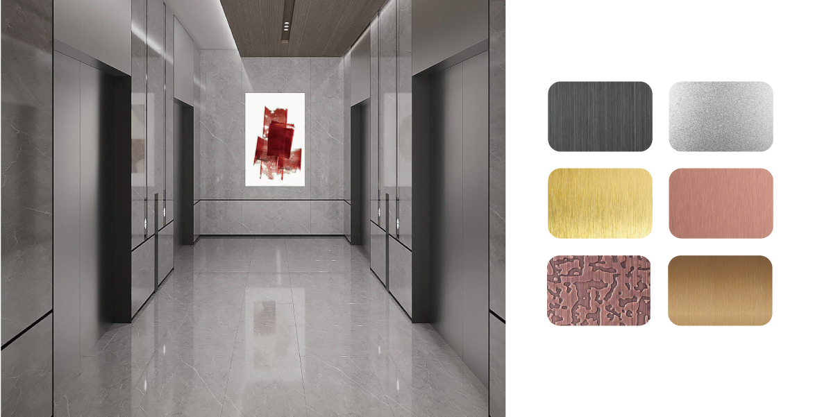 Anti-fingerprint Stainless Steel for elevators