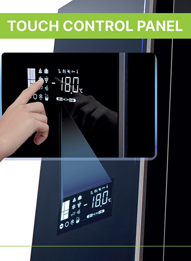Black Film Coated Glass Doors to Sharp’s Refrigerator Production Plant in Indonesia